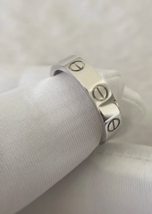 [Marin-Jewelry]LOVE RING 4MM 1 DIAMOND SILVER