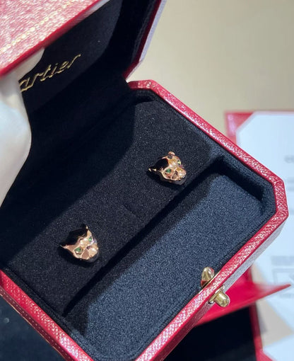 [?Marin-Jewelry]CHRRTAH-PRINT STUD EARRINGS, THREE COLORS