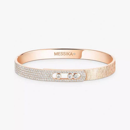 [Marin-Jewelry]2026 BRAND-NEW FROSTED BRACELET WITH DIAMONDS THREE COLORS