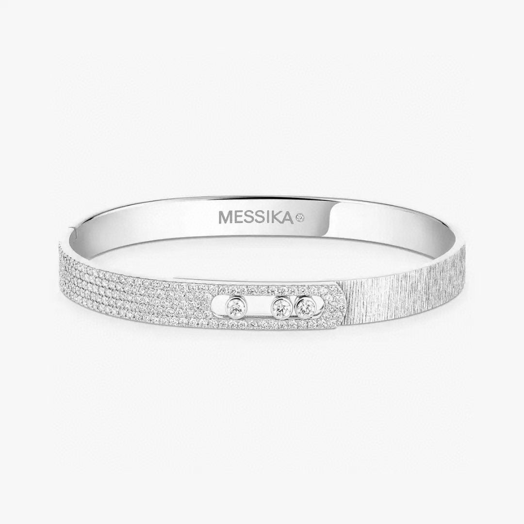 [Marin-Jewelry]2026 BRAND-NEW FROSTED BRACELET WITH DIAMONDS THREE COLORS