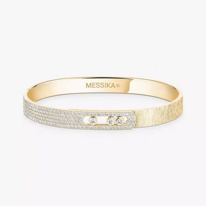 [Marin-Jewelry]2026 BRAND-NEW FROSTED BRACELET WITH DIAMONDS THREE COLORS