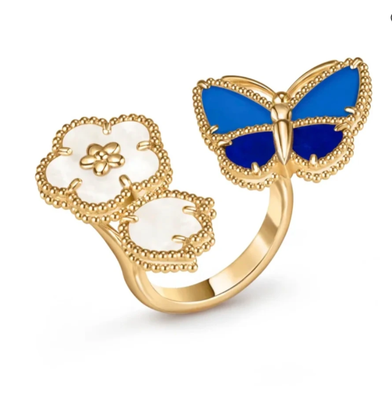 [Marin-Jewelry]NEW TWIN BUTTERFLY LUCKY RING