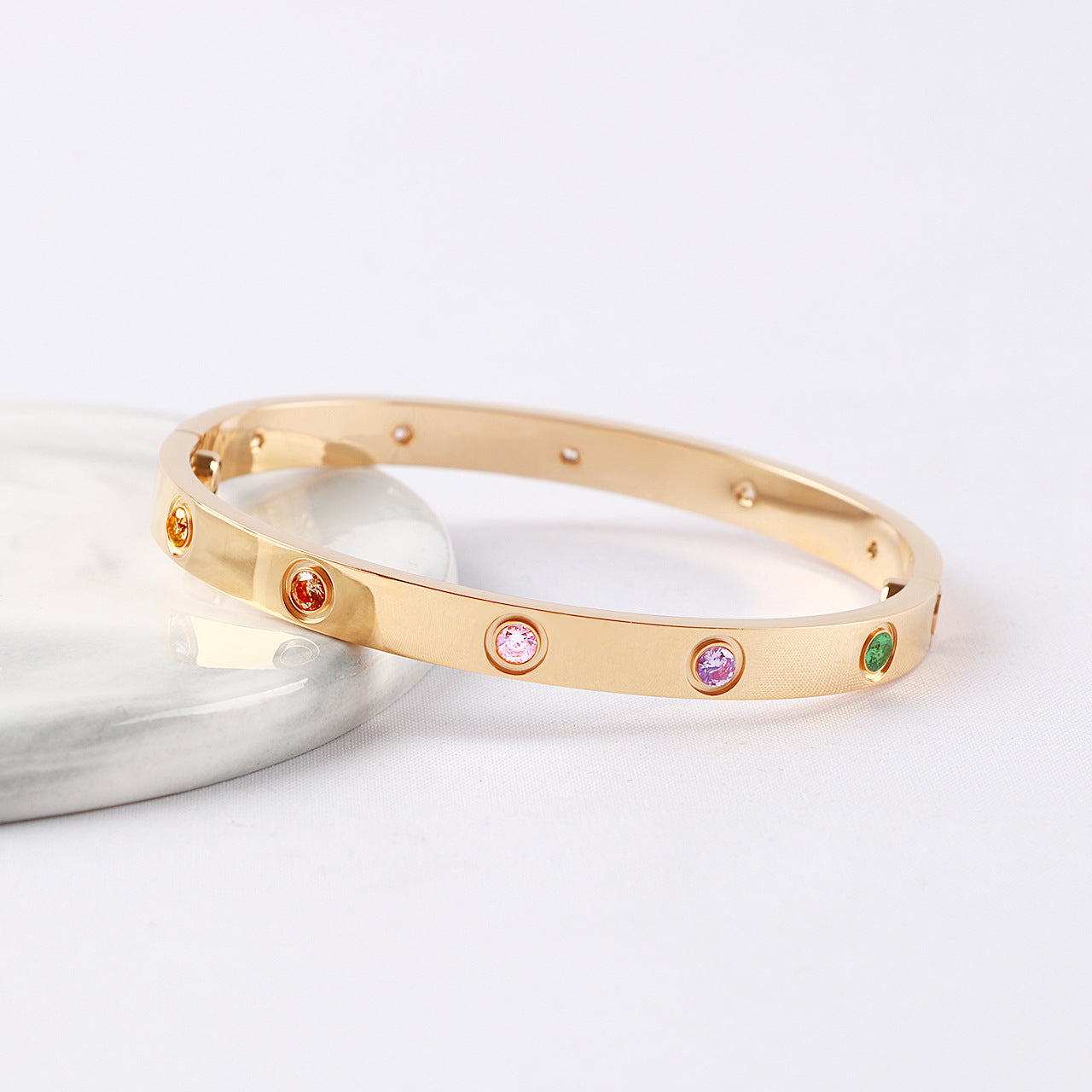 [Marin-Jewelry]2026 NEW 6.1MM COLORED GEMSTONE BRACELET