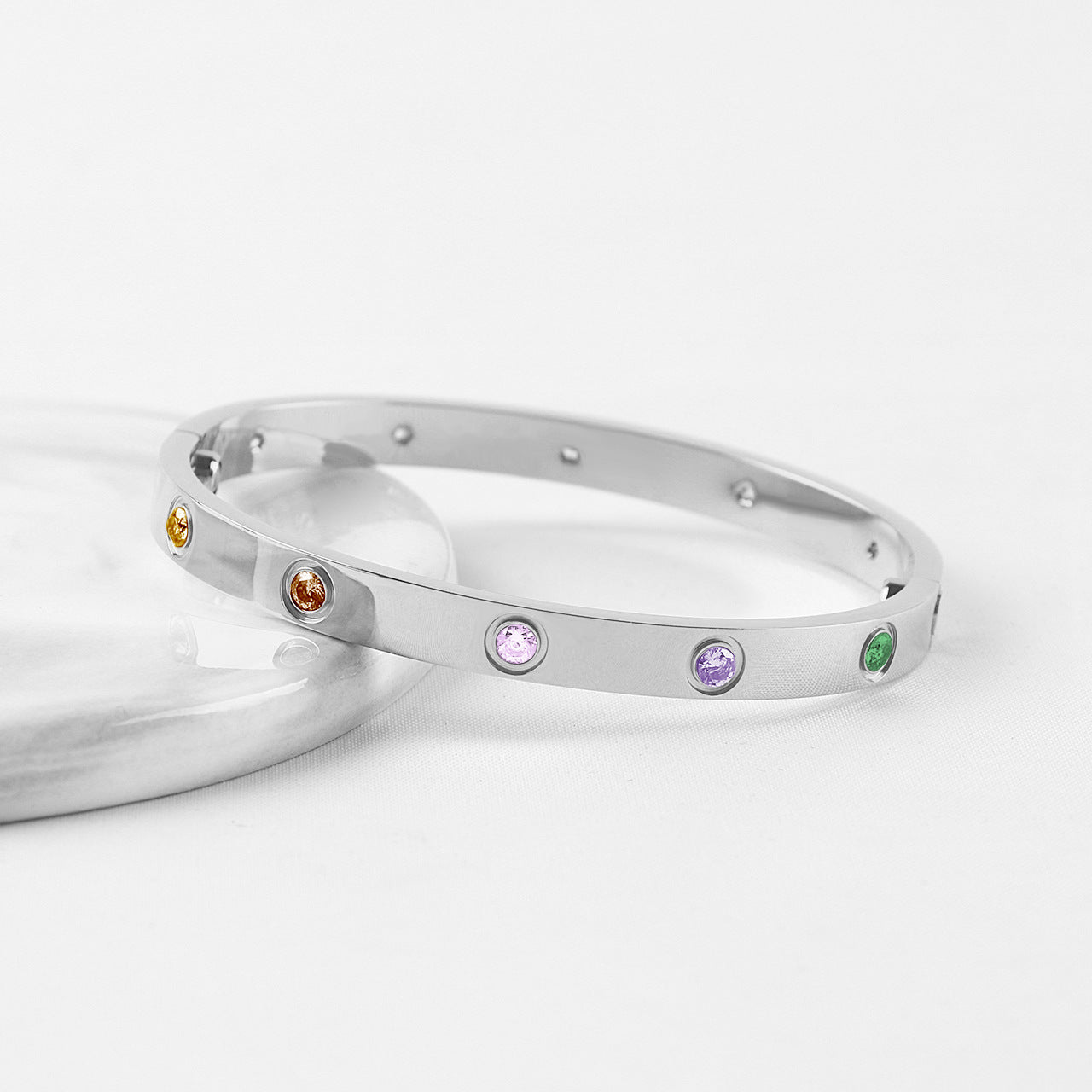 [Marin-Jewelry]2026 NEW 6.1MM COLORED GEMSTONE BRACELET