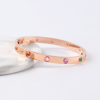 [Marin-Jewelry]2026 NEW 6.1MM COLORED GEMSTONE BRACELET