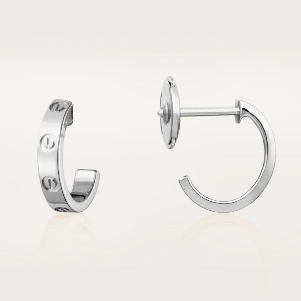 [Marin-Jewelry]LOVE EARRINGS 2.65MM SILVER