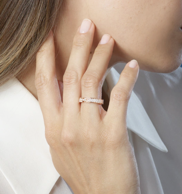 [Marin-Jewelry]ALLIANCE LIENS VIDENCE PAVED DIAMOND 4MM RING
