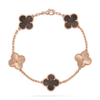 [Marin-Jewelry] CLOVER 5 MOTIF GRAY MOP BRACELET COLLECTION