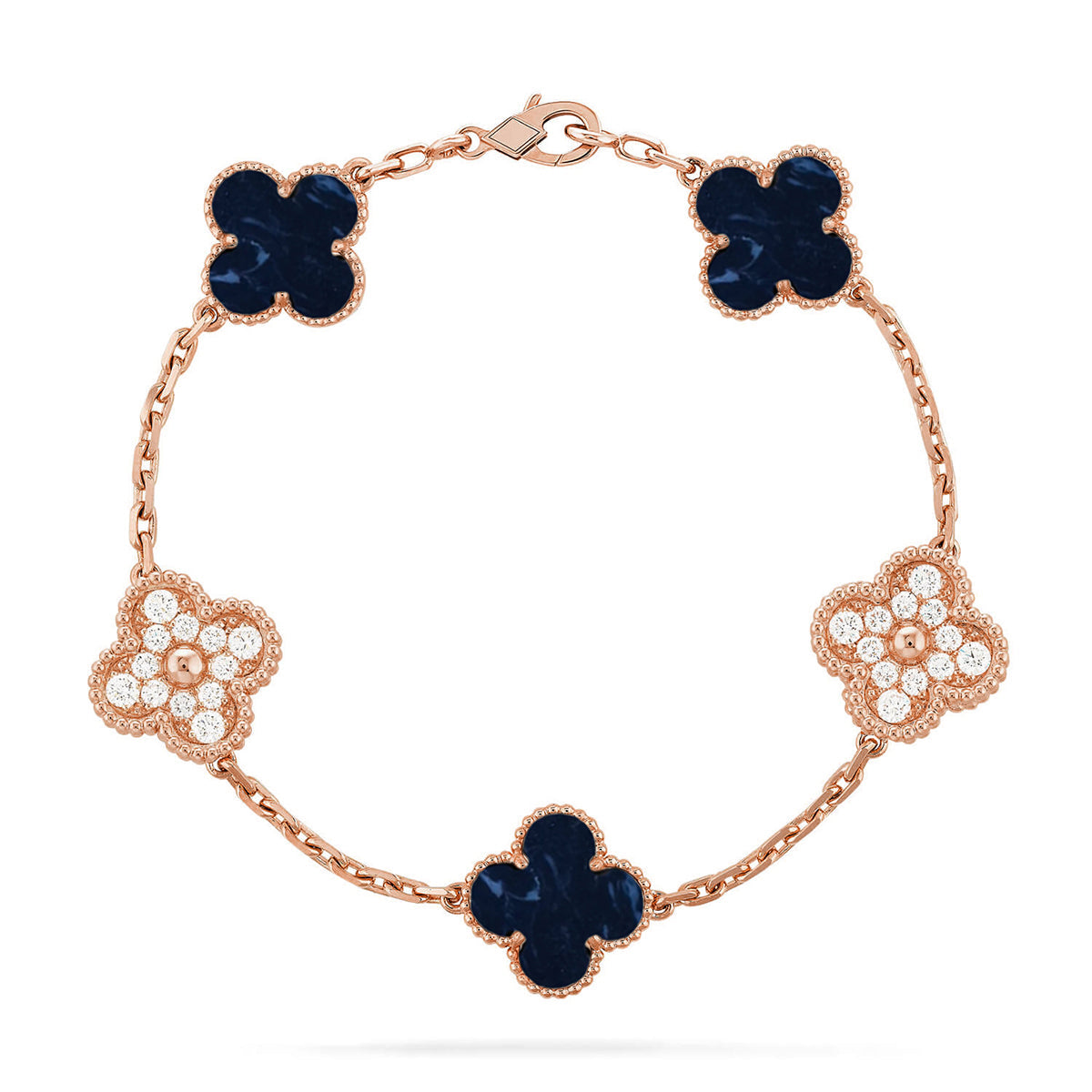 [Marin-Jewelry]CLOVER 5 MOTIF PIETERSITE BRACELET COLLECTION
