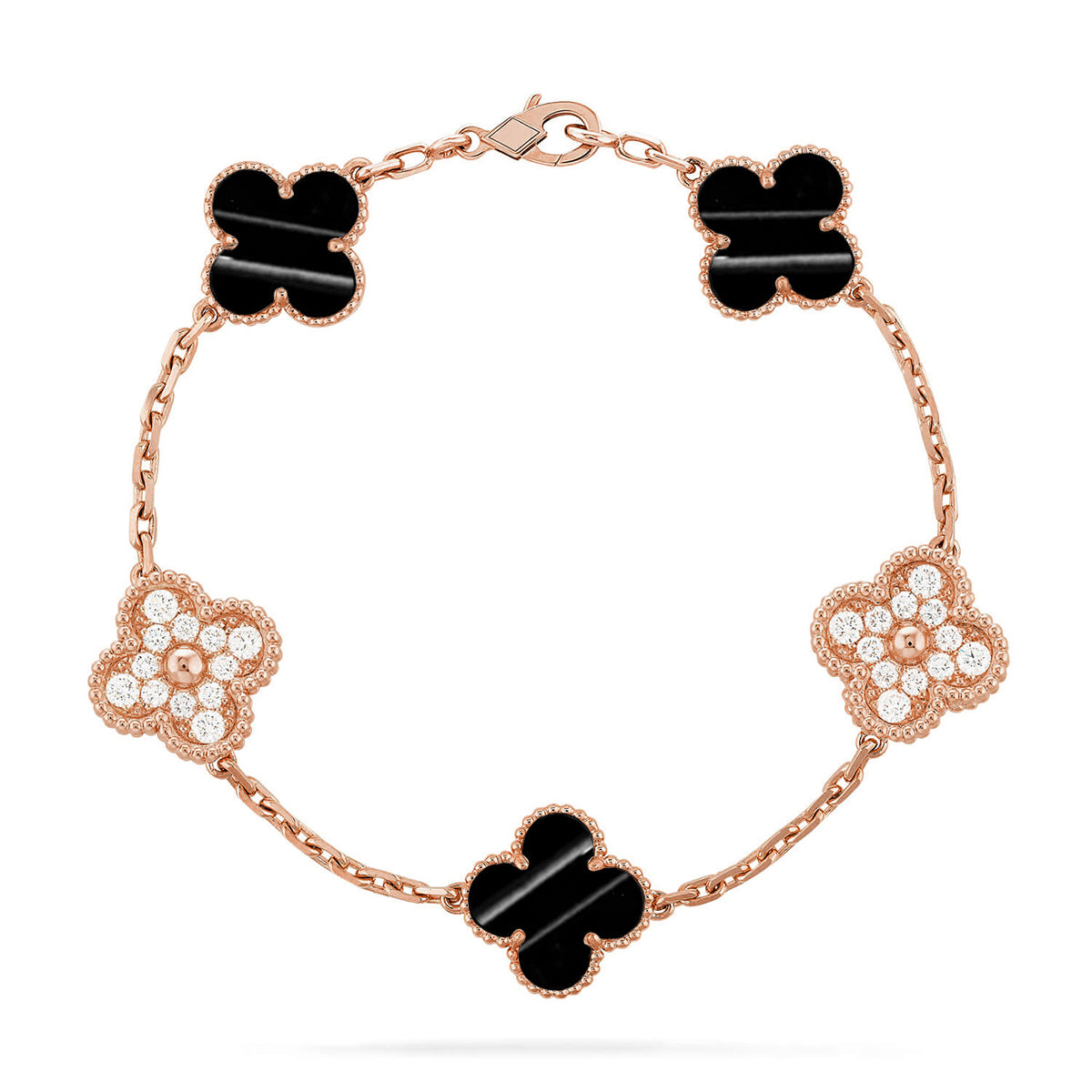[Marin-Jewelry] CLOVER 5 MOTIF PULSAR STONE BRACELET COLLECTION