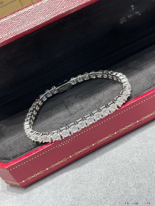 [Marin-Jewelry jewelrys]TENNIS BRACELET WITH FULL DIAMOND SETTING