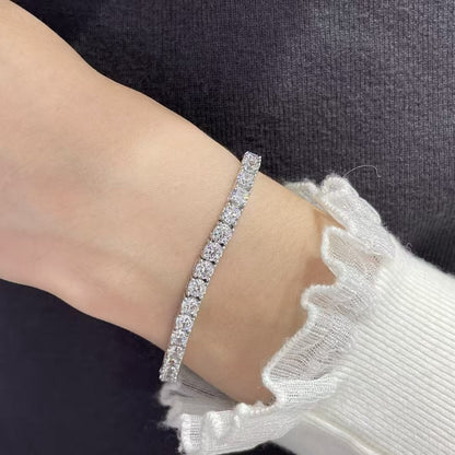[Marin-Jewelry jewelrys]TENNIS BRACELET WITH FULL DIAMOND SETTING