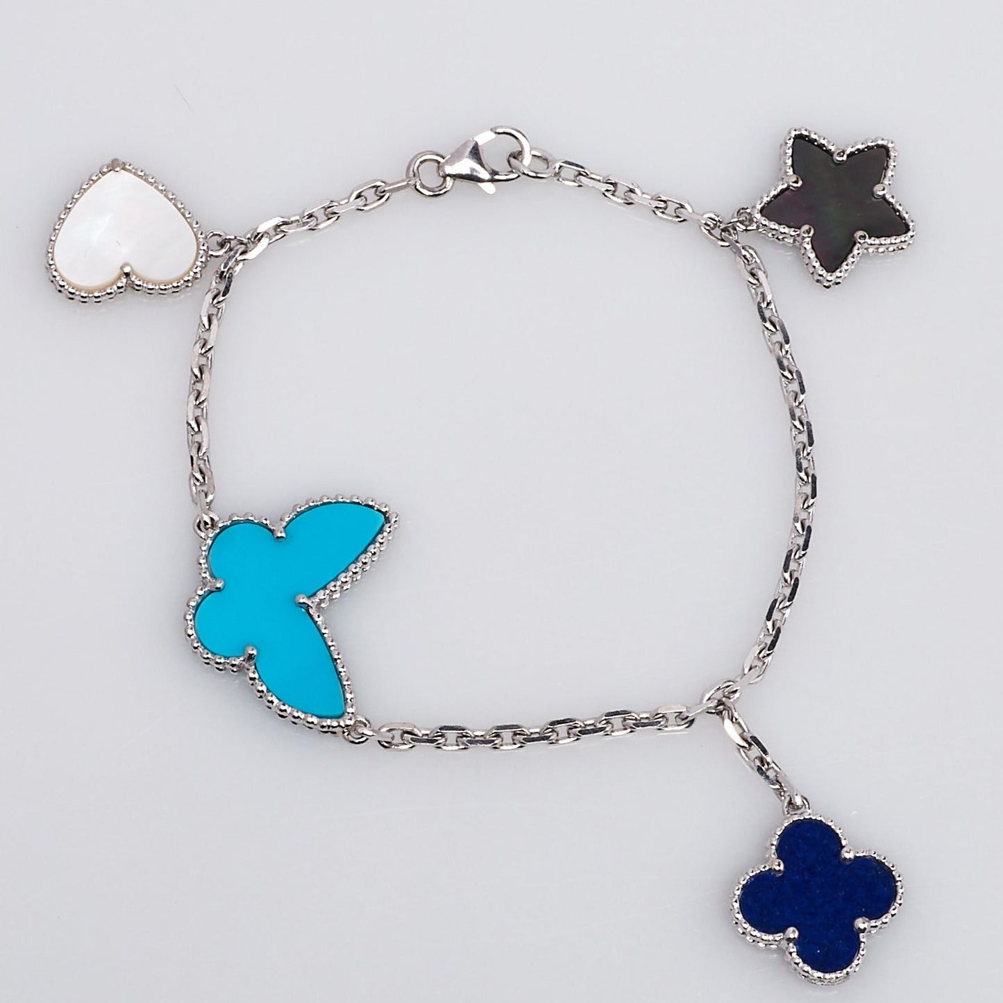 [Marin-Jewelry]LUCKY SPRING SILVER BRACELET 4 MOTIF