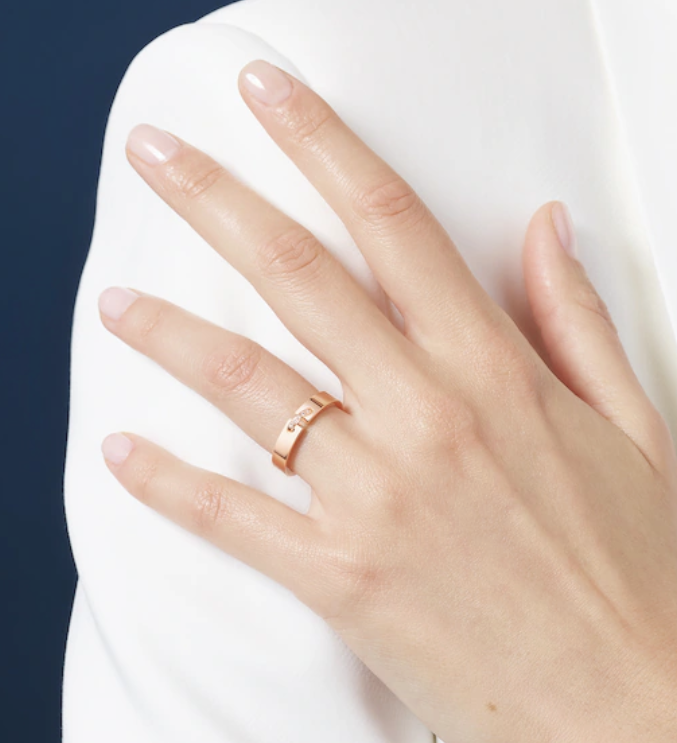 [Marin-Jewelry]ALLIANCE LIENS VIDENCE DIAMOND 4MM RING