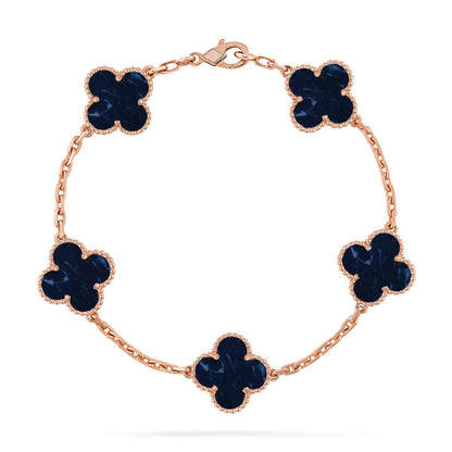 [Marin-Jewelry]CLOVER 5 MOTIF PIETERSITE BRACELET COLLECTION