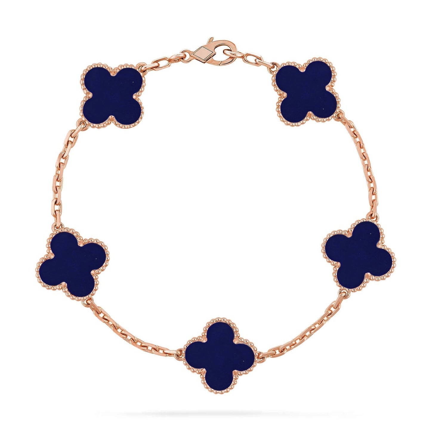 [Marin-Jewelry]CLOVER 5 MOTIF LAPIS LAZULI BRACELET COLLECTION