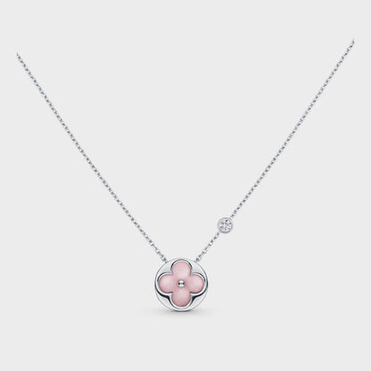[Marin-Jewelry]SUN MOTIF PINK MOP SILVER BRACELET
