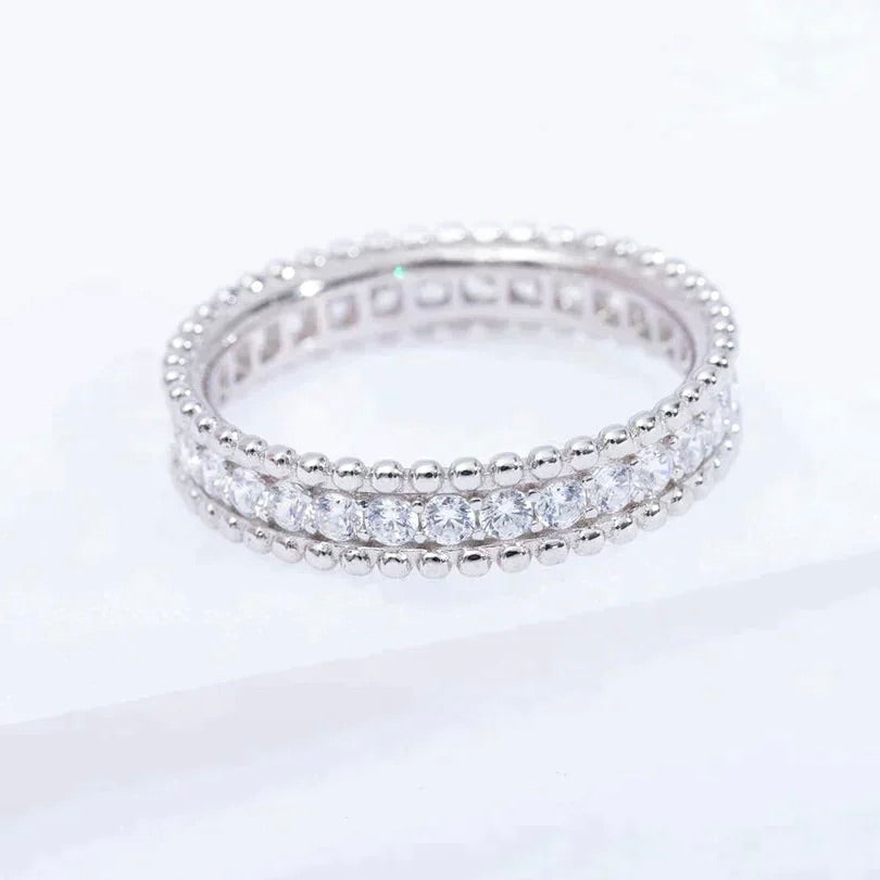 [Marin-Jewelry]PERLEE DIAMOND SILVER RING