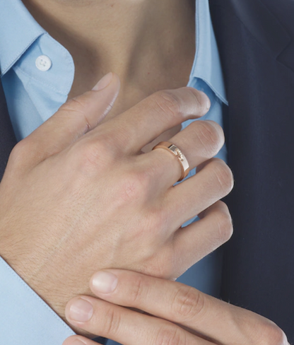 [Marin-Jewelry]ALLIANCE LIENS VIDENCE DIAMOND 4MM RING