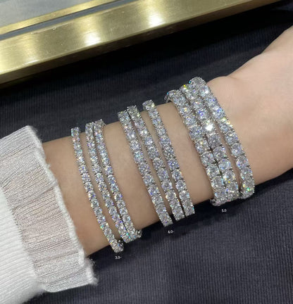 [Marin-Jewelry jewelrys]TENNIS BRACELET WITH FULL DIAMOND SETTING