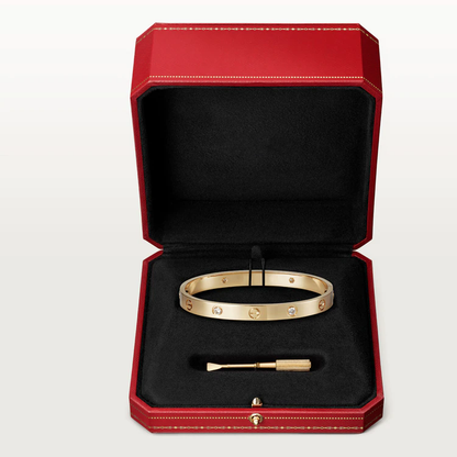 [Marin-Jewelry]LOVE BRACELET 6.1MM 4 DIAMONDS