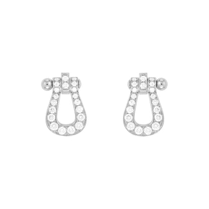 [Marin-Jewelry]FORCE 10 FULL DIAMOND STUD EARRINGS MINI MODEL