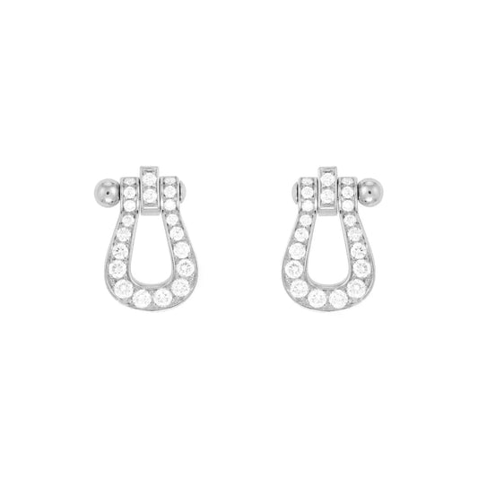 [Marin-Jewelry]FORCE 10 FULL DIAMOND STUD EARRINGS MINI MODEL