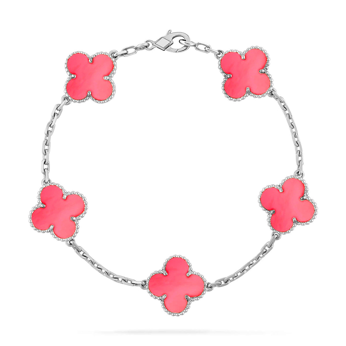 [Marin-Jewelry] CLOVER 5 MOTIFS  PINK MOP BRACELET COLLECTION