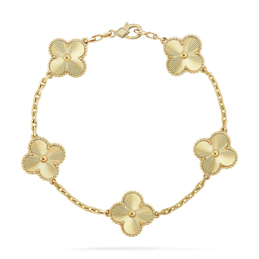 [Marin-Jewelry] CLOVER 5 MOTIF LASER BRACELET COLLECTION