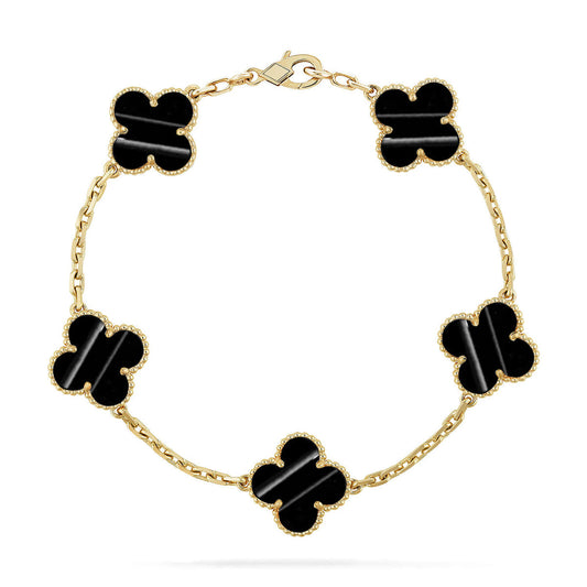 [Marin-Jewelry] CLOVER 5 MOTIF PULSAR STONE BRACELET COLLECTION