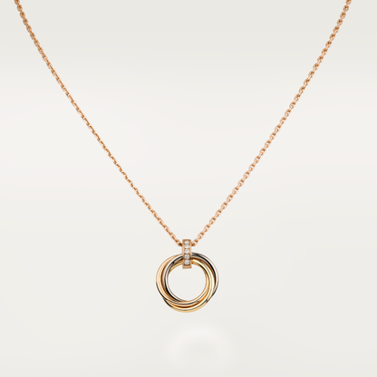 [Marin-Jewelry]TRINITY NECKLACE GOLD  DIAMONDS
