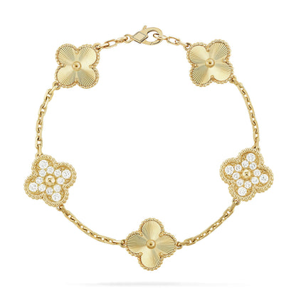 [Marin-Jewelry] CLOVER 5 MOTIF LASER BRACELET COLLECTION