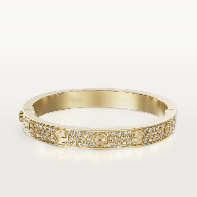 [Marin-Jewelry]LOVE BRACELET 6.1MM DIAMOND-PAVED