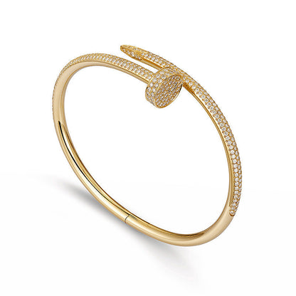 [Marin-Jewelry]JUSTE BRACELET 3.5MM ALL DIAMONDS