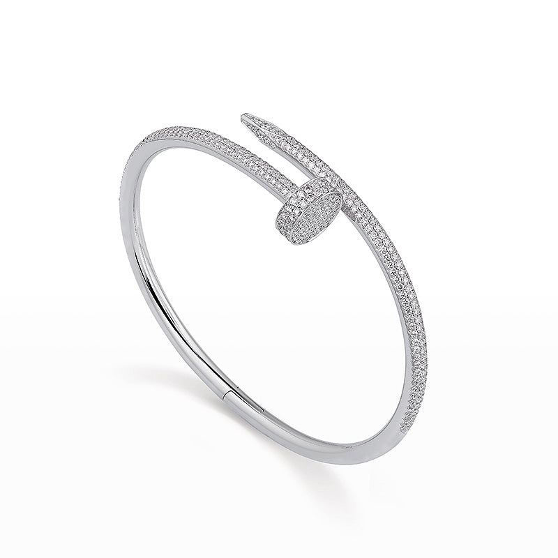 [Marin-Jewelry]JUSTE BRACELET 3.5MM ALL DIAMONDS