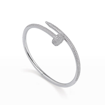 [Marin-Jewelry]JUSTE BRACELET 3.5MM ALL DIAMONDS
