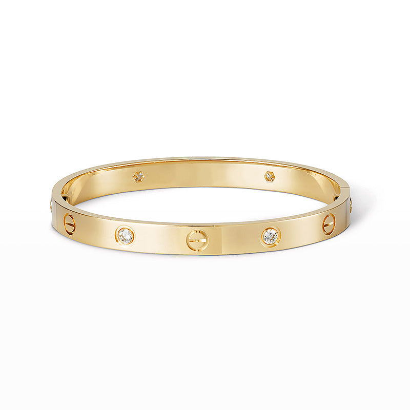 [Marin-Jewelry]LOVE BRACELET 6.1MM 4 DIAMONDS