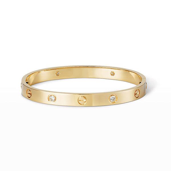 [Marin-Jewelry]BRACELET LOVE 6.1MM 4 DIAMANTS