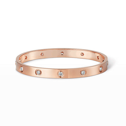 [Marin-Jewelry]LOVE BRACELET 6.1MM 10 DIAMONDS