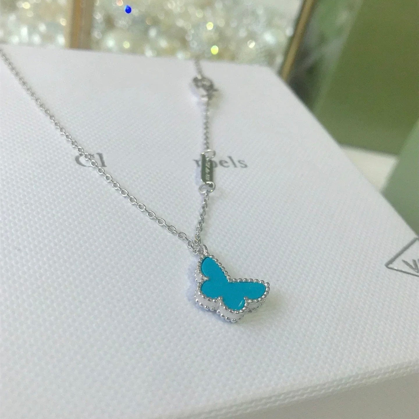 [Marin-Jewelry]BUTTERFLY TURQUOISE BUTTERFLY BRACELET SILVER