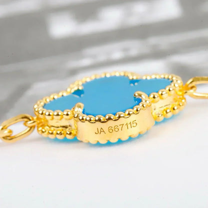 [Marin-Jewelry] CLOVER 5 MOTIF TURQUOISE BRACELET COLLECTION