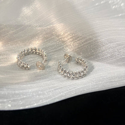 [Marin-Jewelry]CLASH SMALL HOOP EARRINGS