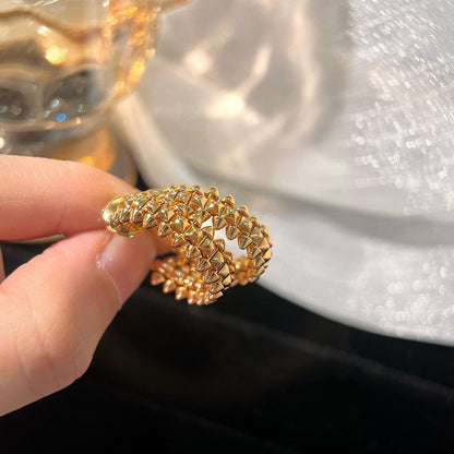 [Marin-Jewelry]CLASH SMALL HOOP EARRINGS