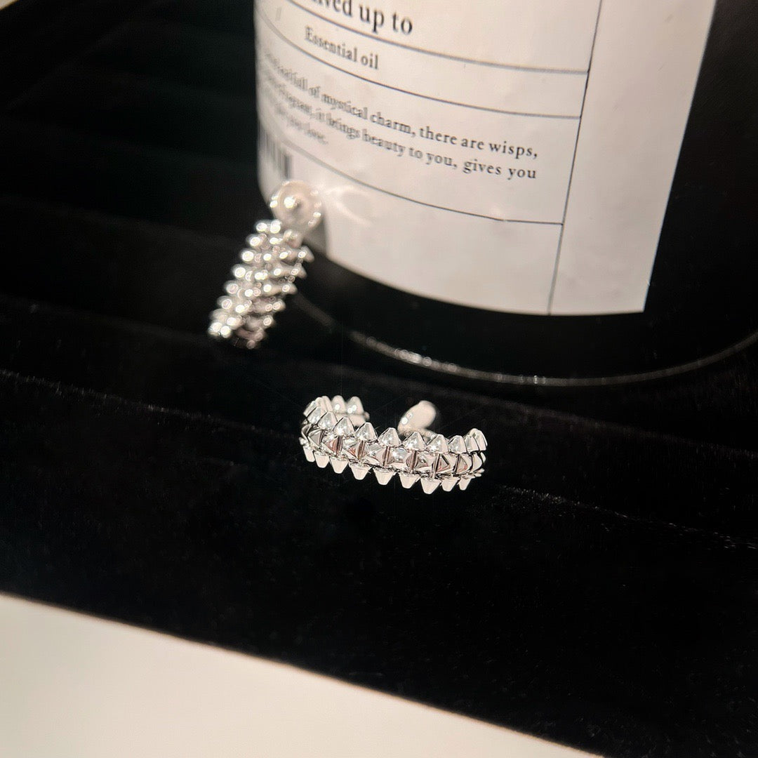 [Marin-Jewelry]CLASH SMALL HOOP EARRINGS