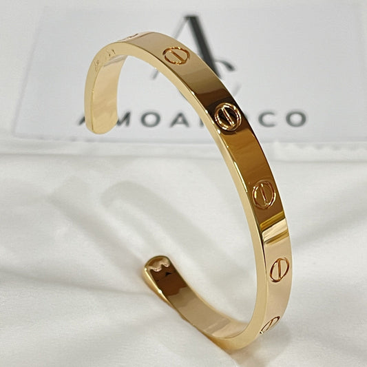[Marin-Jewelry]LOVE BRACELET 6.1MM OPEN CUFF