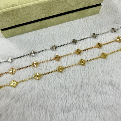 [Marin-Jewelry]CLOVER 6 MOTIF DIAMOND BRACELET