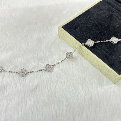 [Marin-Jewelry]CLOVER 6 MOTIF DIAMOND BRACELET