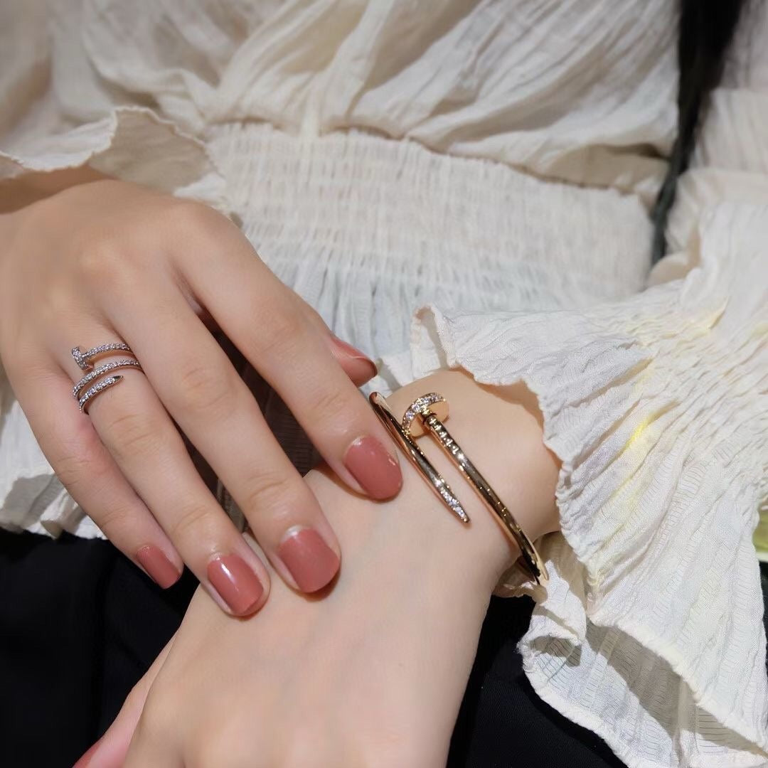 [Marin-Jewelry]JUSTE BRACELET 3.5MM DIAMONDS
