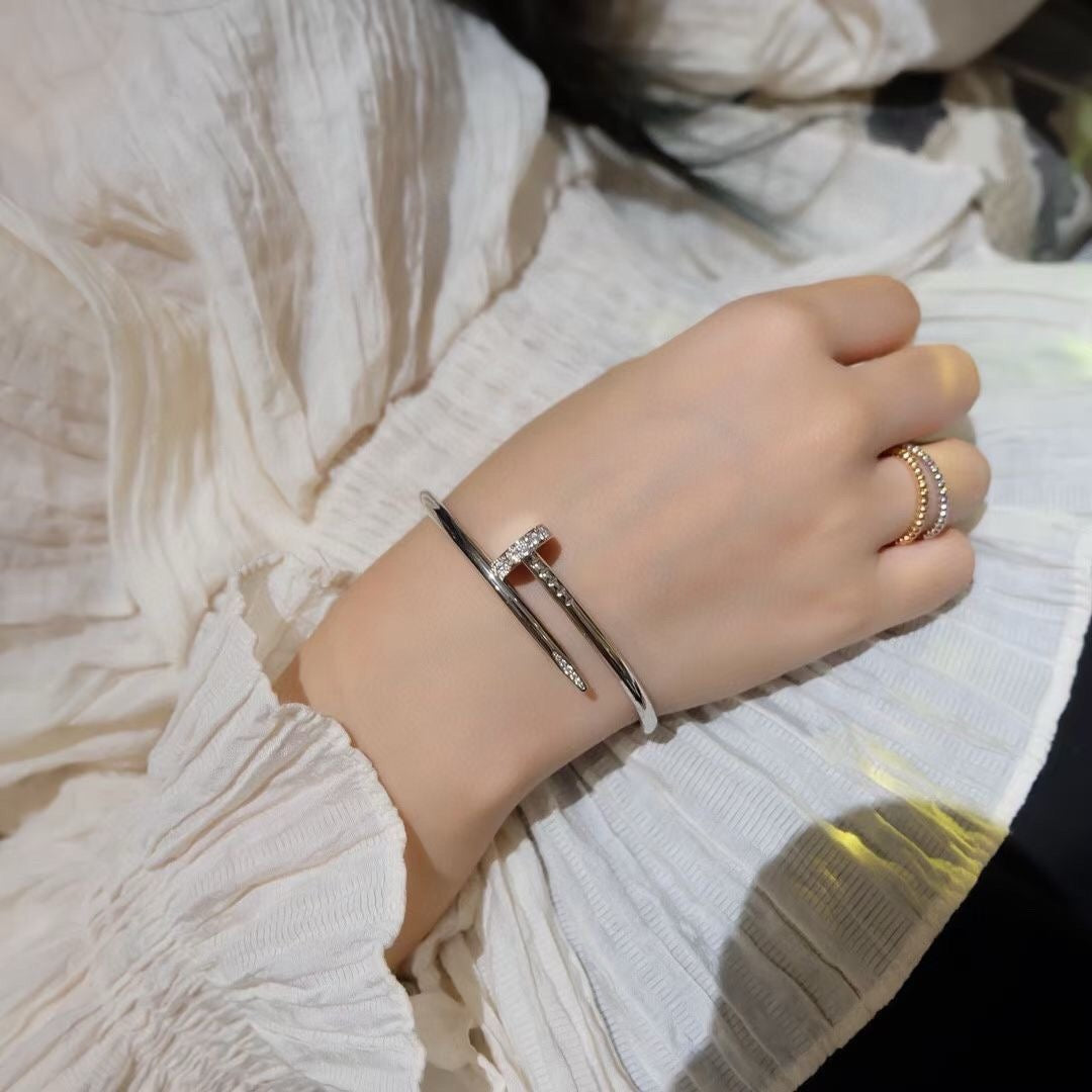 [Marin-Jewelry]JUSTE BRACELET 3.5MM DIAMONDS