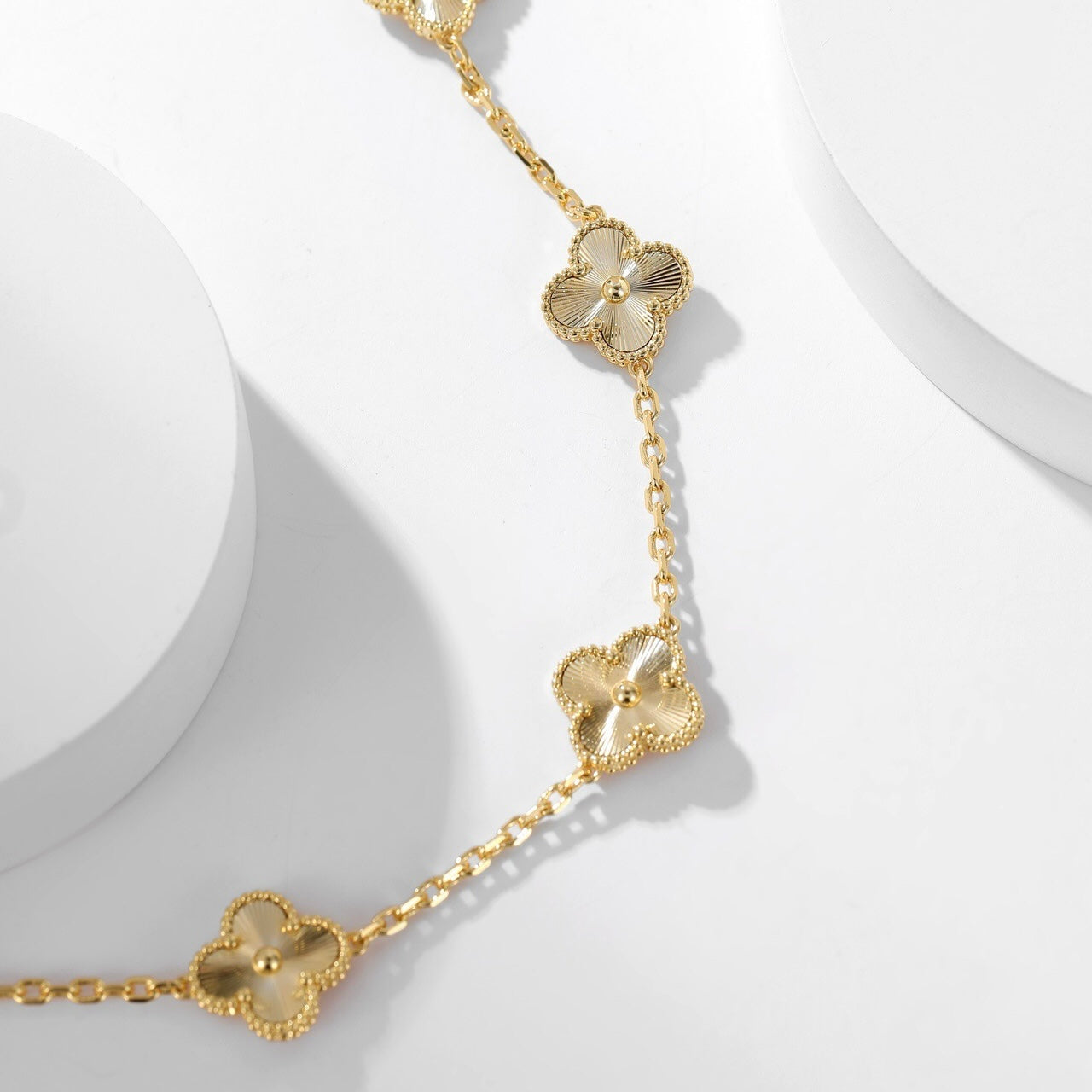 [Marin-Jewelry]CLOVER 10 MOTIFS LASER NECKLACE